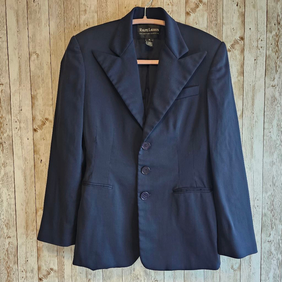 Women's Ralph Lauren Blazer, Size 4, Navy - Picture 1 of 7